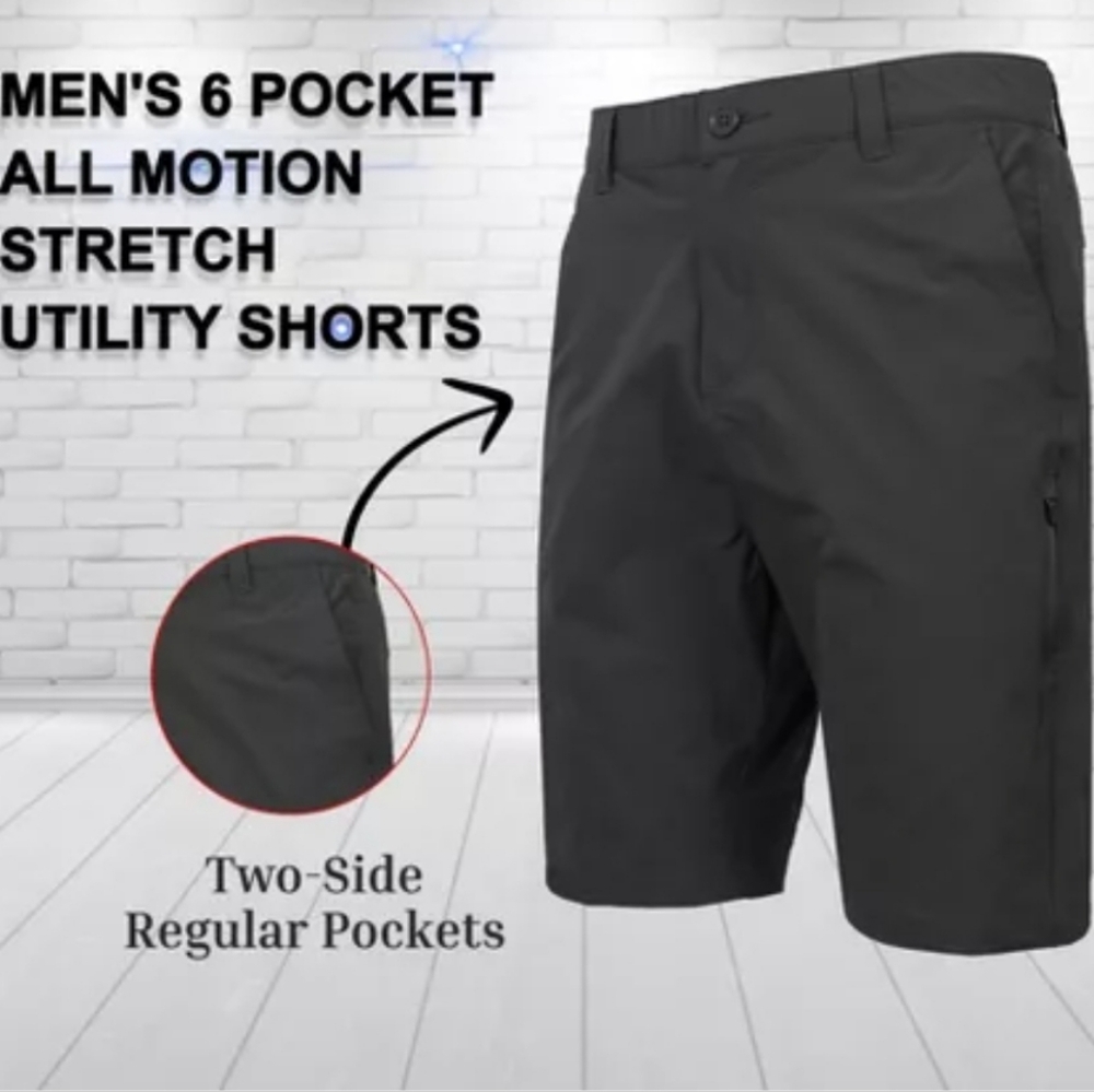 Men's Athletic Black Shorts - Picture 4 of 8